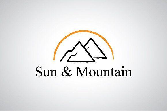 Sun and Mountain Logo - Sun and Mountain Logo Template Logo Templates Creative Market