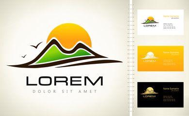 Sun and Mountain Logo - Search photos 