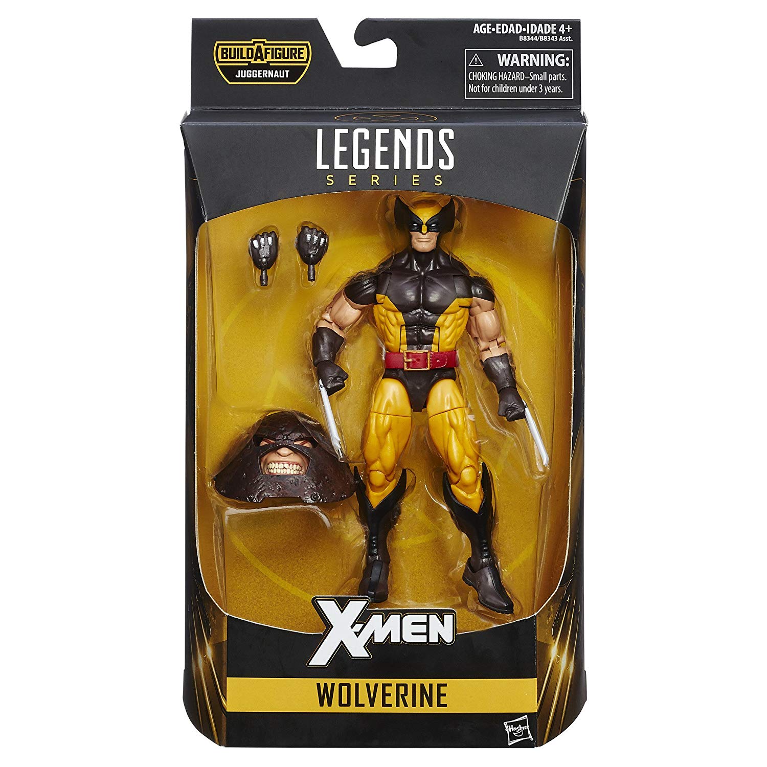 Brown and Yellow Wolverine Logo - Marvel 6 Inch Legends Series Wolverine Figure: Toys & Games