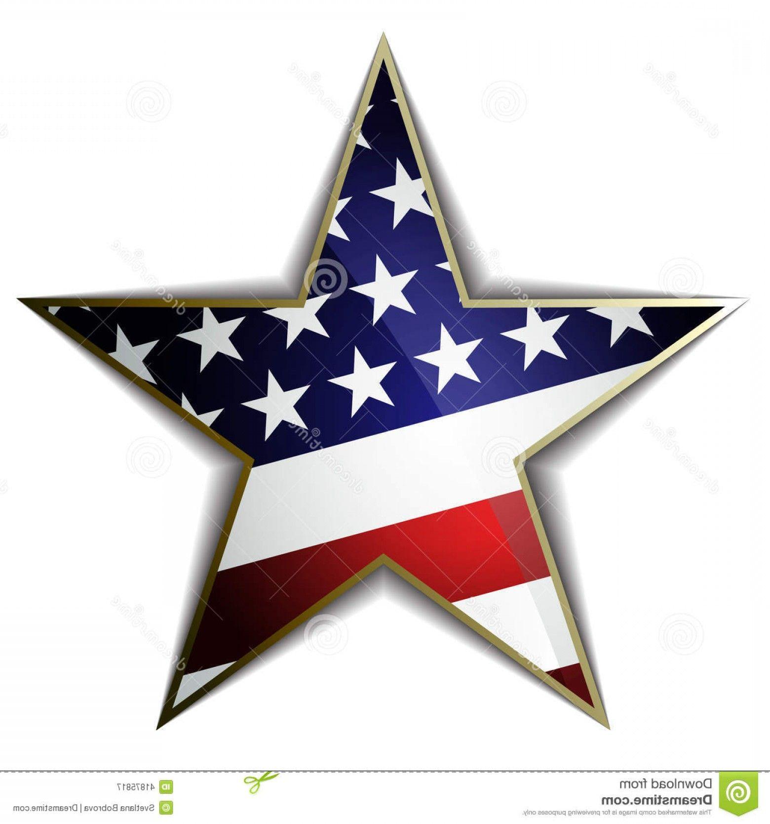 American Flaag Star Logo - Stock Illustration American Flag As Star Shaped Symbol Vector Eps ...