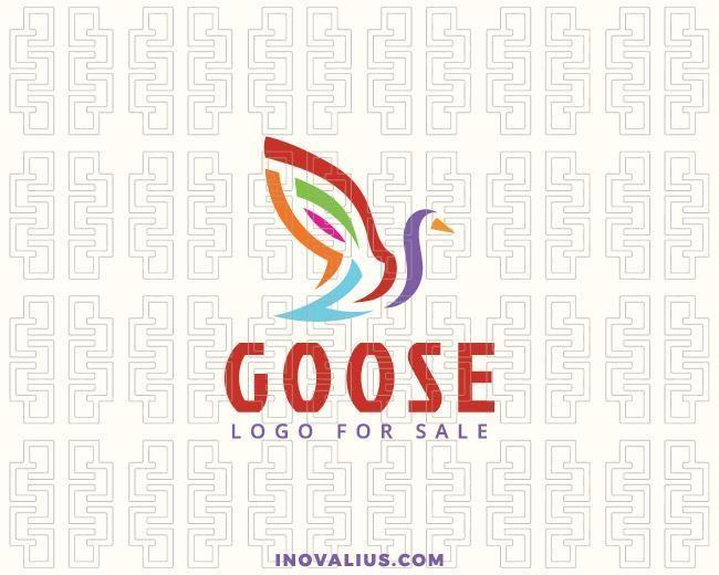 Green and Red Bird Shop Logo - Goose Logo. Logos. Logos, Logo design e Logo