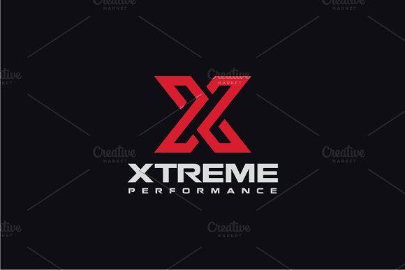 Red Letter X Logo - Xtreme - Letter X Logo ~ Logo Templates ~ Creative Market