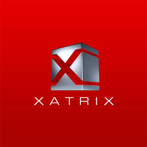 Red Letter X Logo - Metal X box logo - Metal Safe Box letter X Knocked out | Pixellogo