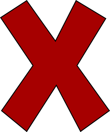 Red Letter X Logo - Red Letter X Clip Art Letter X Image