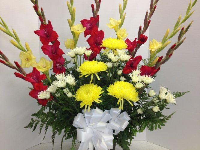 Red White and Yellow Flower Logo - Phoenix Flower Shop