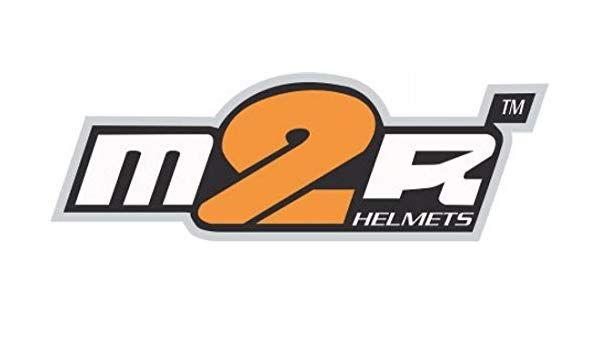 White Race Logo - M2R Helmets to Race Logo'd Full Color Window