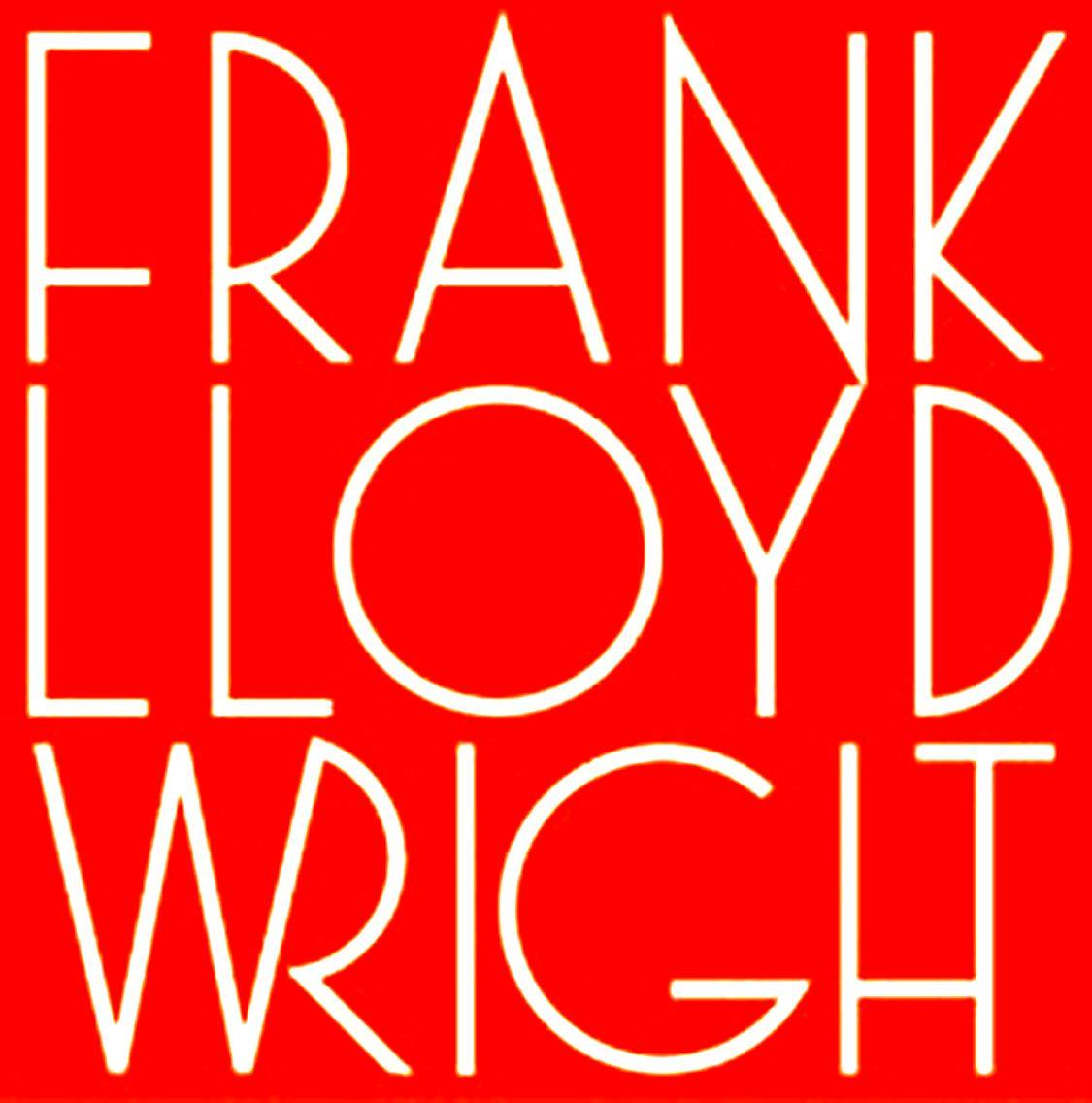 Famous Architect Logo - Frank Lloyd Wright, logo. FLW - The Wright Stuff. Lloyd wright