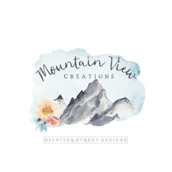 Street Mountain Logo - Premade Logo-Mountain Logo-Outdoor Logo-Nature Logo-Landscape | Etsy