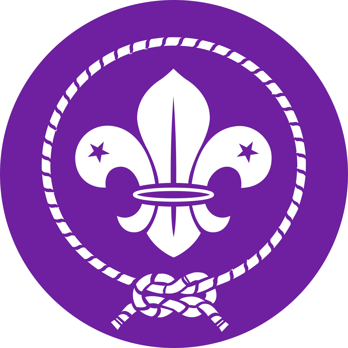 Purple Circle Logo - World Scout Emblem