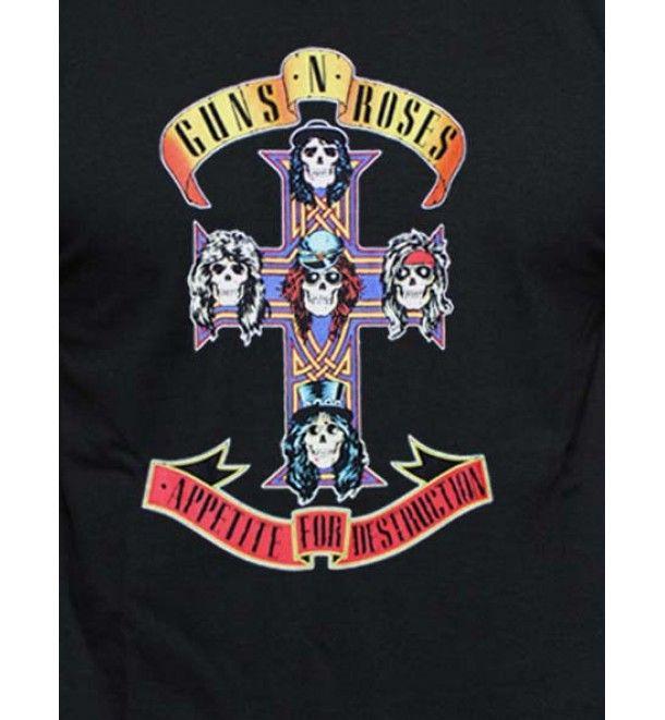 Guns N' Roses Cross Logo - Gun N Roses -Cross T-Shirt NZ