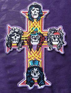 Guns N' Roses Cross Logo - GUNS N' ROSES APPETITE FOR DESTRUCTION CROSS PATCH AXL ROSE BIKER ...