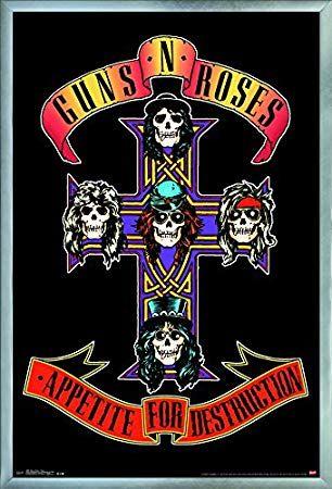 Guns N' Roses Cross Logo - Amazon.com: Trends International Guns N' Roses-Cross Wall Poster ...