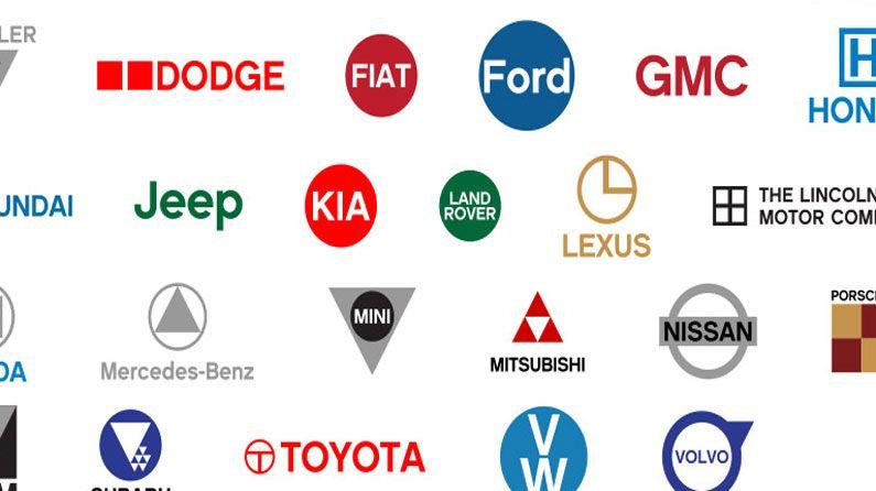 Famous Car Logo - Famous car logos get flat design reworking