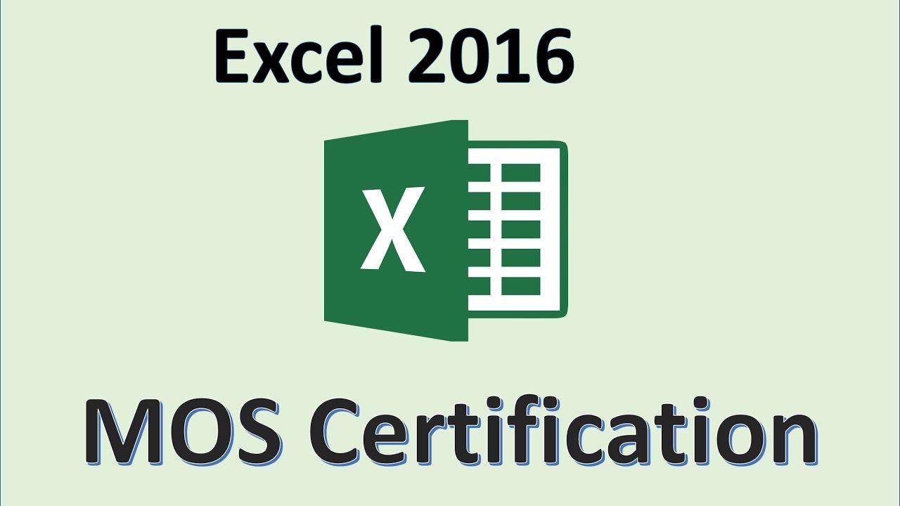 Microsoft Excel 365 Logo - Excel 2016 - MOS Exam Certification - Microsoft Office Specialist ...