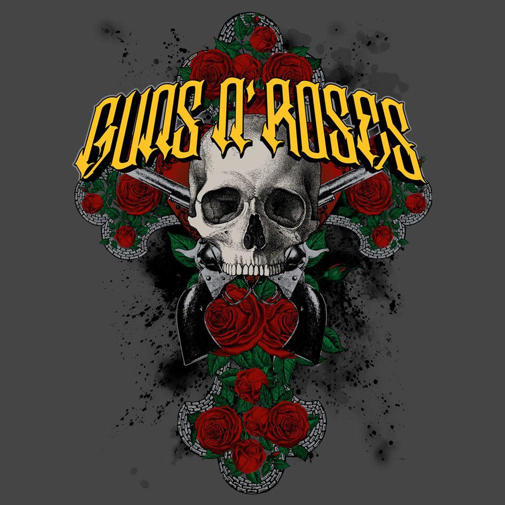 Guns N' Roses Cross Logo - Guns N' Roses Shop - Rose Cross - Guns N' Roses - T-Shirt