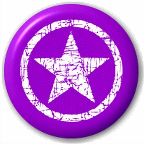 Purple Circle Logo - Small 25mm Lapel Pin Button Badge Novelty White And Purple Circle