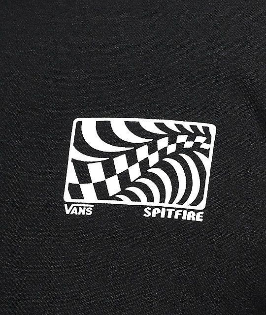 Vans Spitfire Logo - Vans X Spitfire Black Long Sleeve T-Shirt | Zumiez