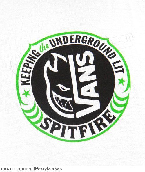 Vans Spitfire Logo - T-shirt Vans - Vans X Spitfire Twoface - Skateshop Skate-Europe.com ...