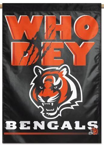 Bengals Football Logo - Cincinnati Bengals WHO DEY Official NFL Football Team Logo Motto