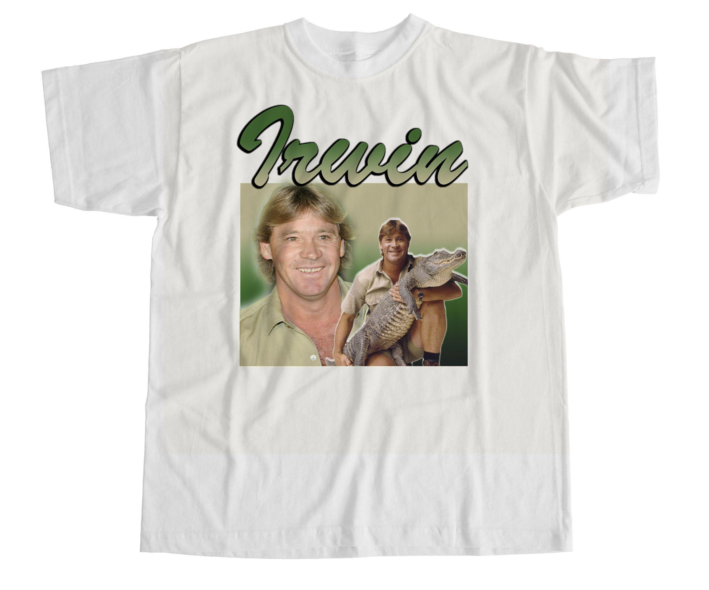 Crocodile Hunter Crikey Logo - Steve Irwin T Vintage Style Shirt Crocodile Hunter Crikey