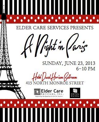 Night in Paris Logo - Spend A Night in Paris with Elder Care Services