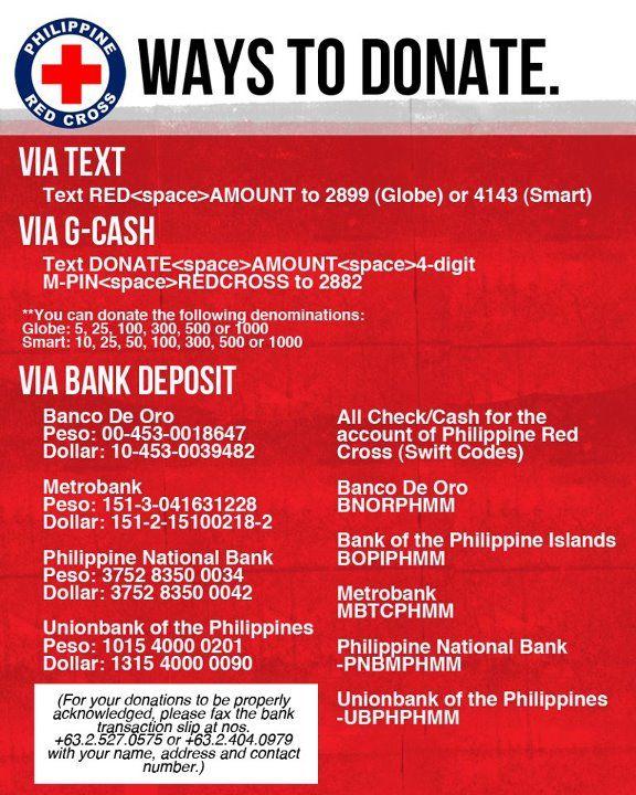 Philippines Donation for Red Cross Logo - philippine red cross