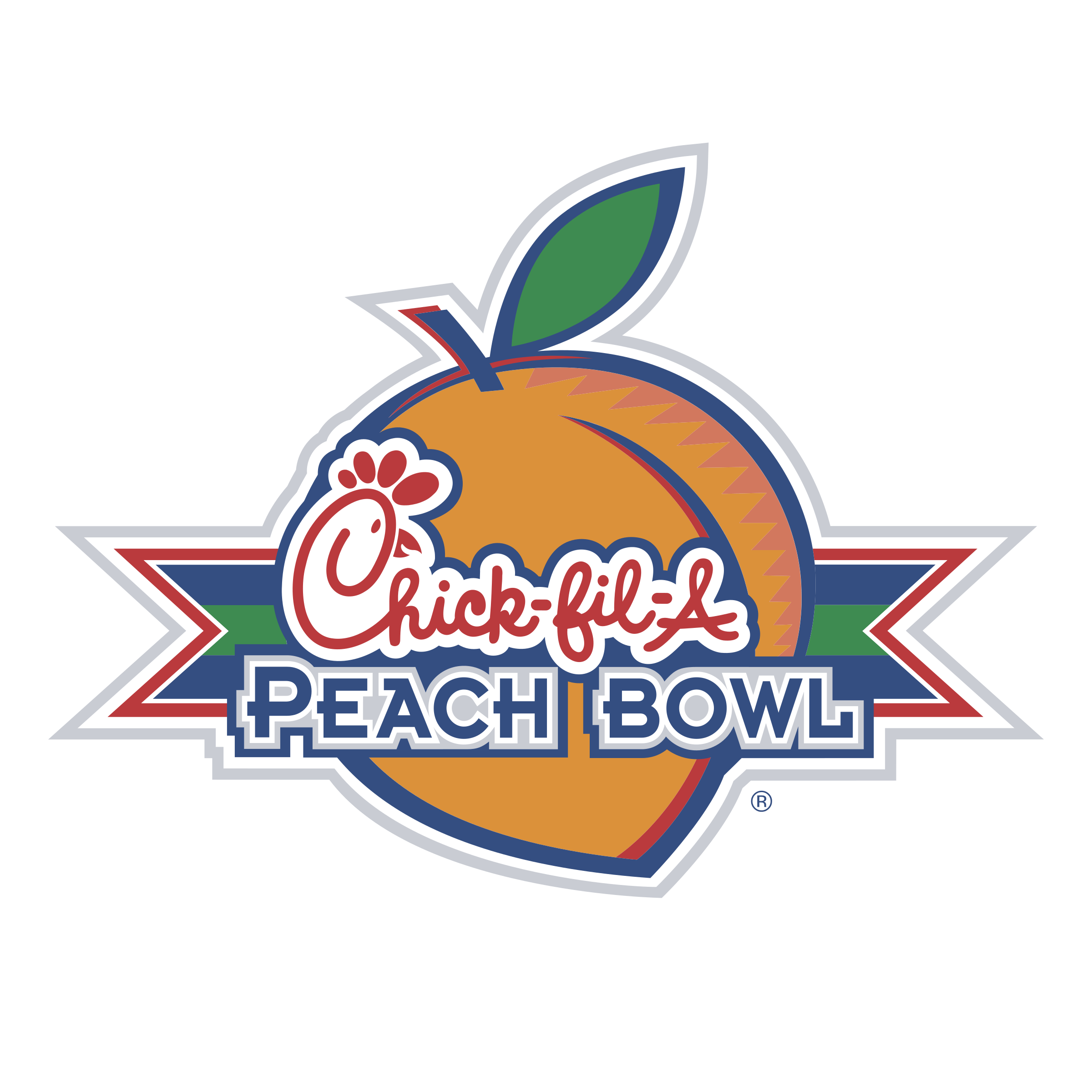 Peach Bowl Logo - Chick fil A Peach Bowl Logo PNG Transparent & SVG Vector - Freebie ...