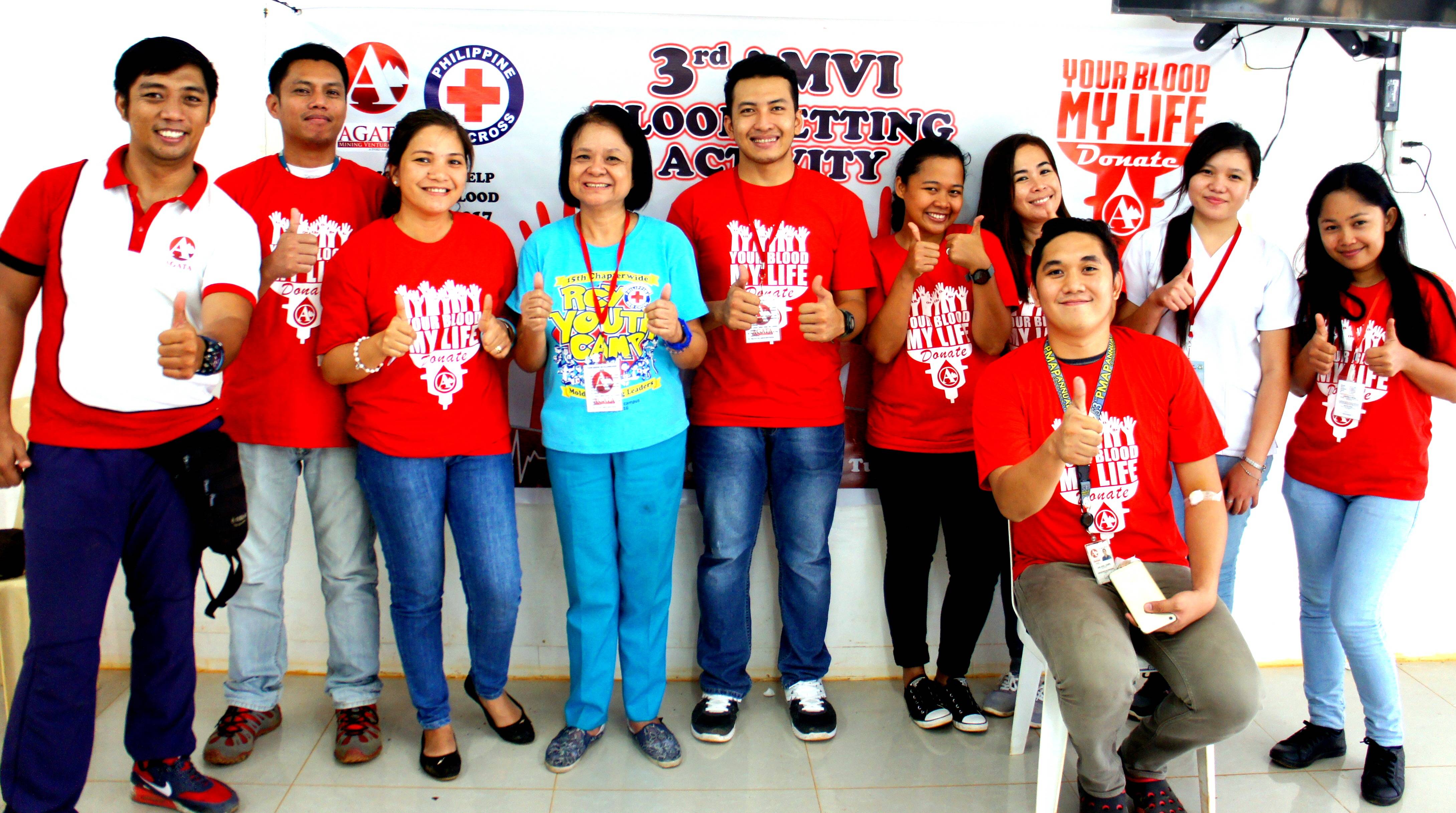 Philippines Donation for Red Cross Logo - One Blood: Agata and Philippine National Red Cross Conduct Yearly