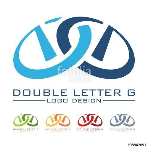 Double Letter Logo - Letter G, Double Letter G, Galaxy Design Logo Vector