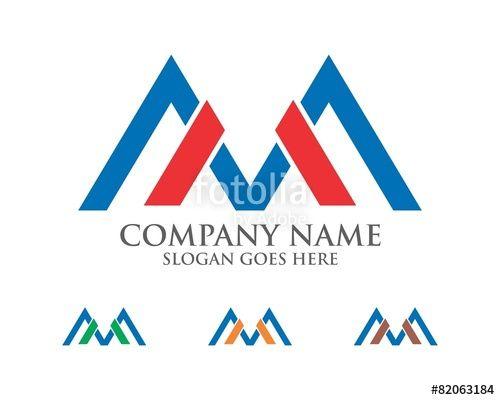 Double Letter Logo - Double M Letter Logo Stock Image And Royalty Free Vector Files