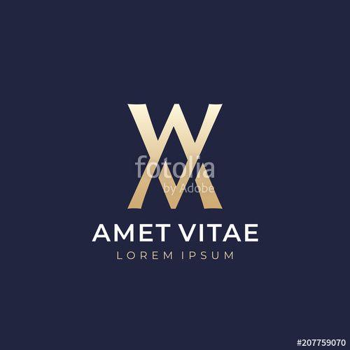 Elegant Letter Logo - Premium AV or VA letters logo design. Creative elegant curve vector ...