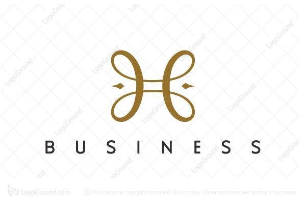 Elegant Letter Logo - Exclusive Logo 89244, Elegant Letter H Flourish Logo | Buy letter ...