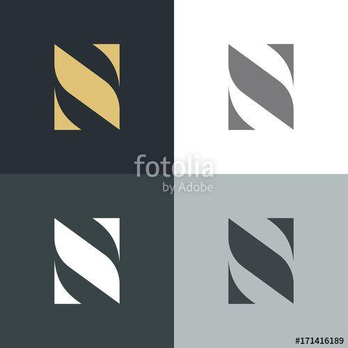 Elegant Letter Logo - Elegant letter N logo. Letter Design Vector