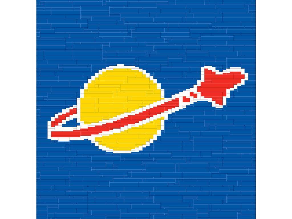 LEGO Space Logo - PicToBrick - Mosaic Gallery: Classic Space Logo