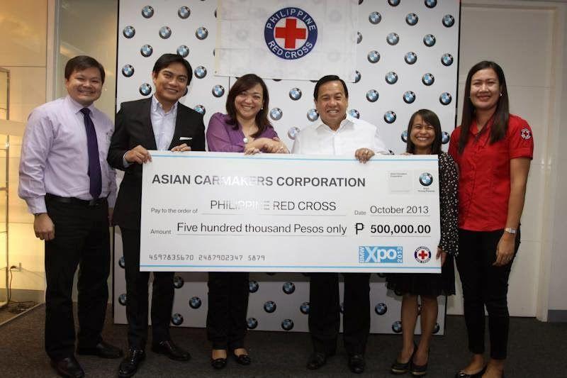 Philippines Donation for Red Cross Logo - BMW Raises P 000 for Philippine Red Cross at Recent BMW Xpo 2013