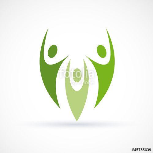Person Vector Logo - Logo Happy People # Vector Stock Image And Royalty Free Vector