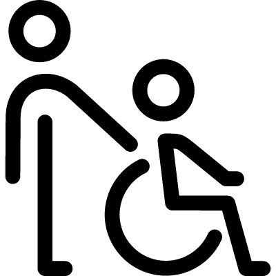 Person Vector Logo - Taking Care of Disabled People ⋆ Free Vectors, Logos, Icons and ...