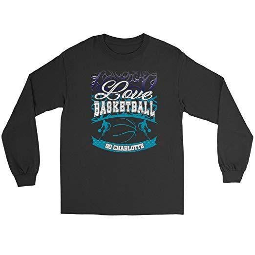 Cool Vine Logo - Amazon.com: Love Basketball Go Charlotte Fan Gift Ideas Gradient ...