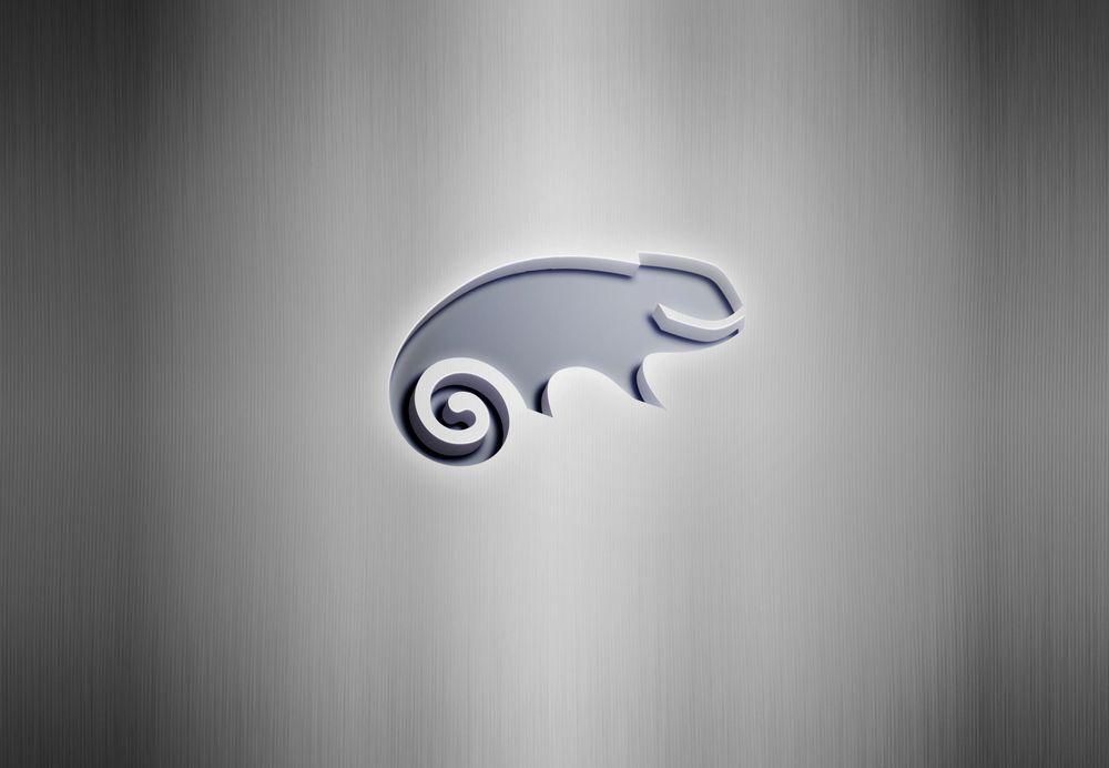 Suse Logo - SUSE logo silver - www.linux-apps.com
