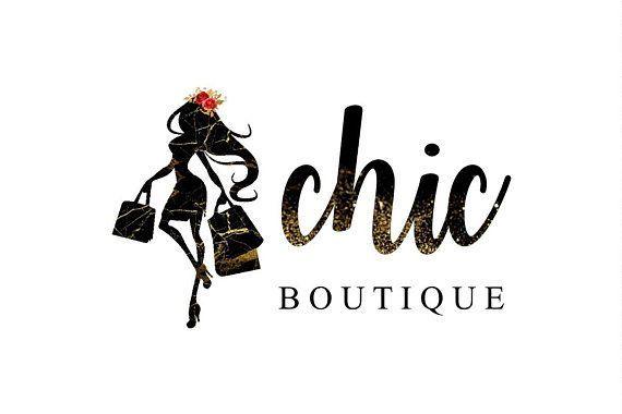 Chic Logo - Boutique Logo, Store Logo, Etsy Shop Logo, Chic Logo, Shopping Girl
