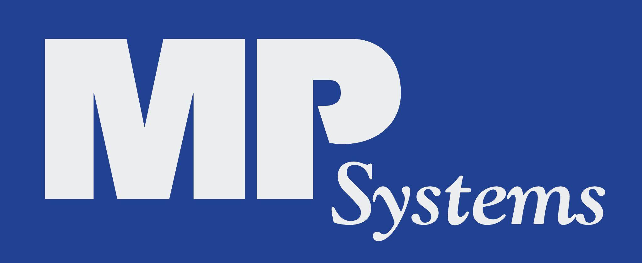 Blue and White MP Logo - MP Systems