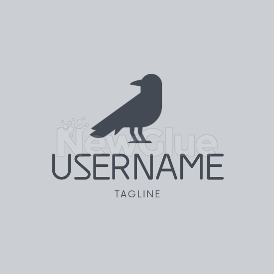 American Crow Logo - Newglue | Bird Logos
