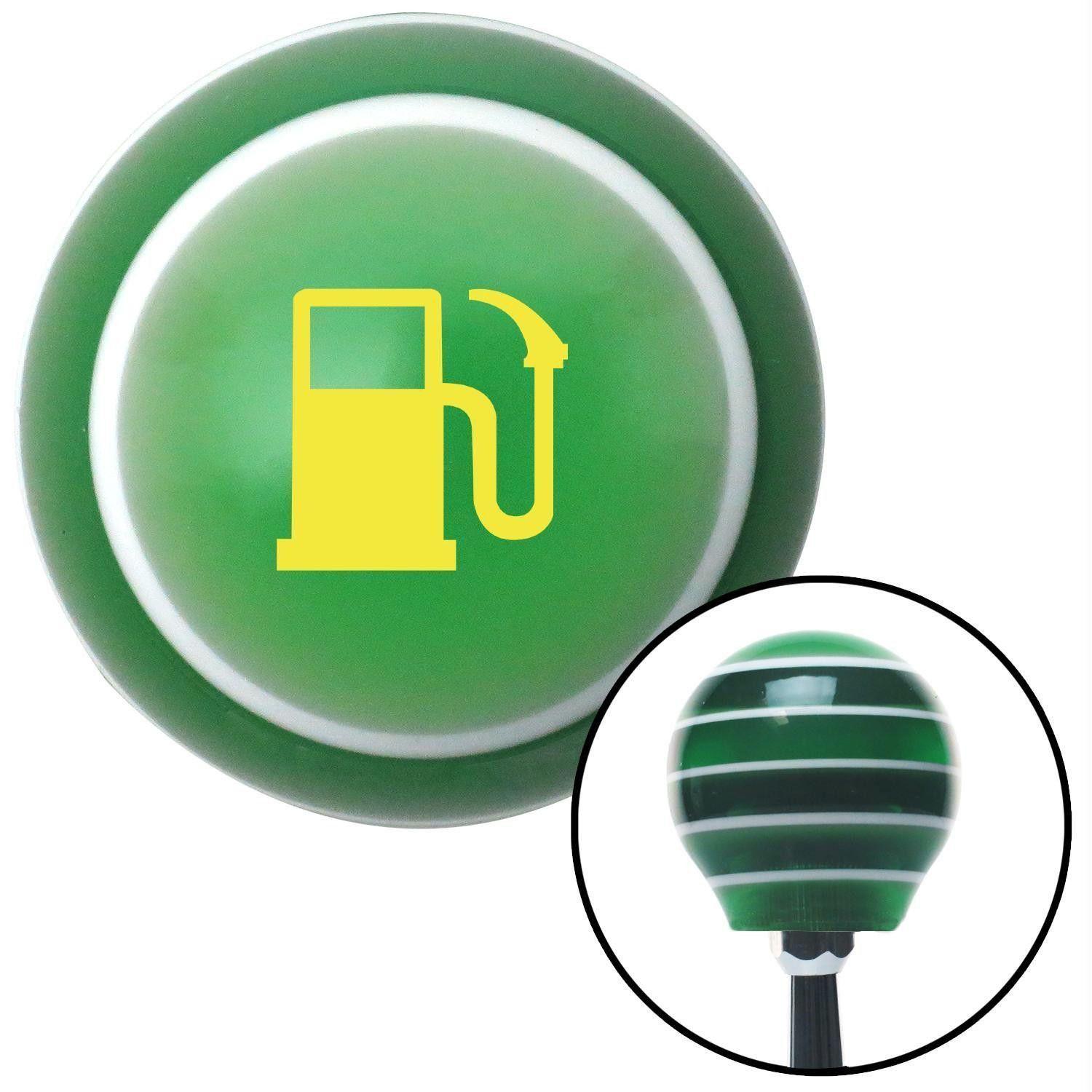 Green and Yellow Gas Station Logo - Yellow Gas Station Tank Green Stripe Shift Knob with M16 x 15 Insert ...