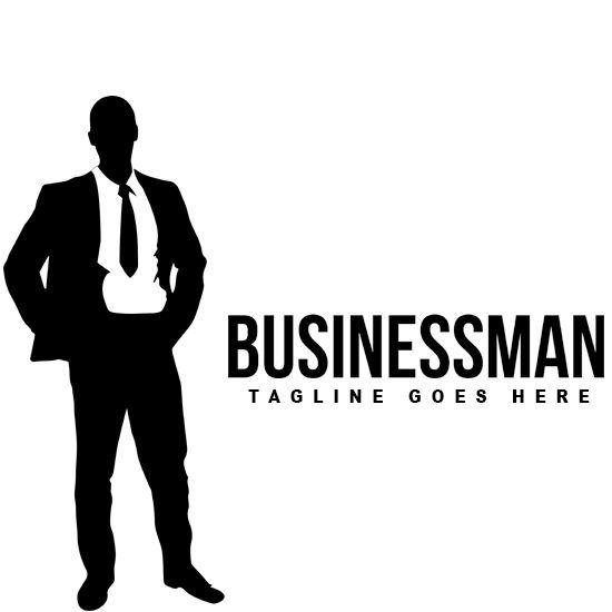 Black Man Logo - Business Man Logo Design