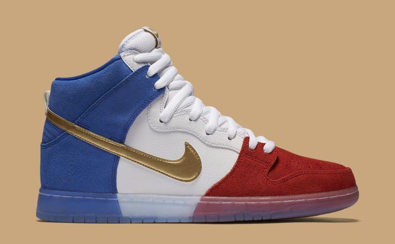 Red White and Blue Nike Logo - Nike SB Dunk High Red White Blue Gold | Sole Collector