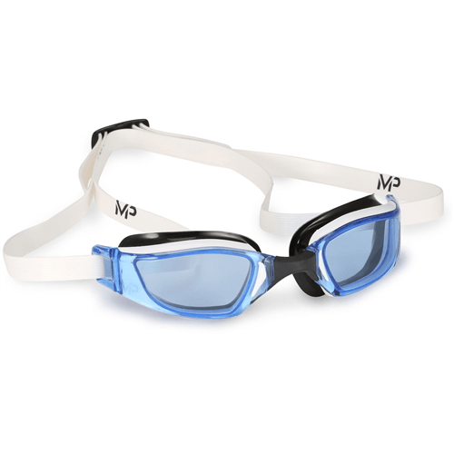 Blue and White MP Logo - Michael Phelps (MPS) XCEED Goggle Blue Lens, White/Black
