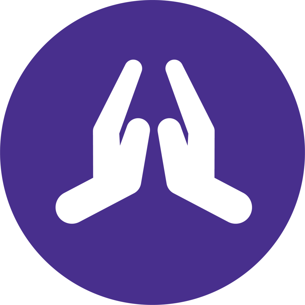 Purple Circle Logo - Prayer
