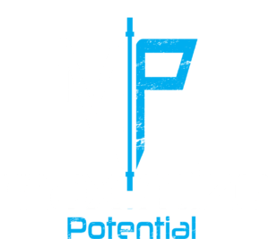 Blue and White MP Logo - Maximize Potential Training – Maximize Potential, LLC