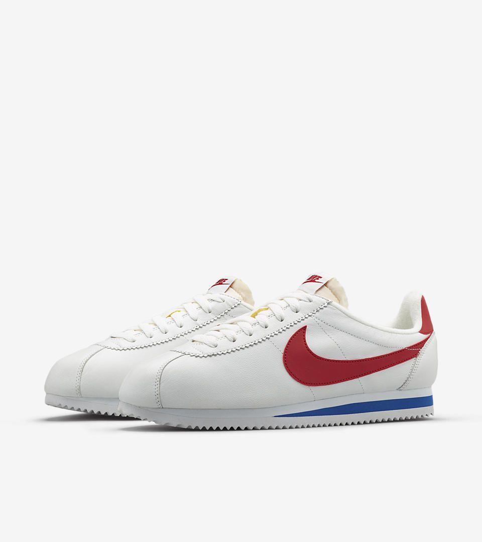 Red White and Blue Nike Logo - Nike Cortez Red White Blue : Nike sports shoes outlet online in ...