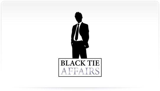 Black Man Logo - Modern Logo Design - Black Tie Affairs